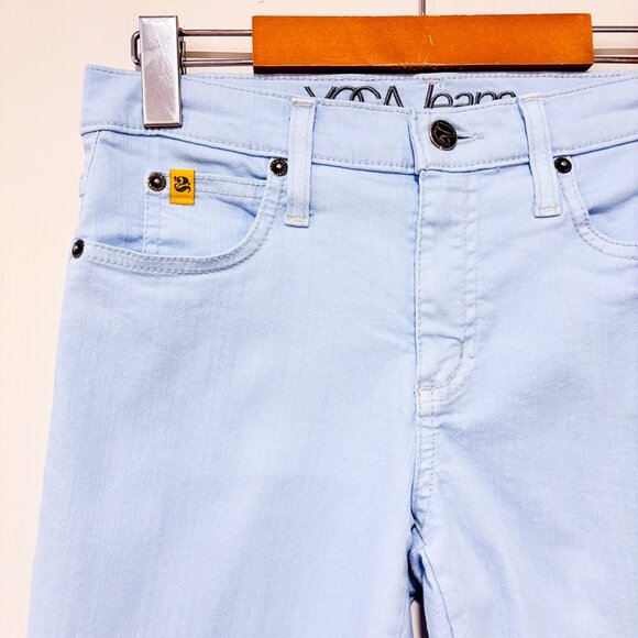 YOGA JEANS Light Blue Skinny Jeans | Mid-Rise Stretch Denim | Size 25 * - Picture 5 of 10